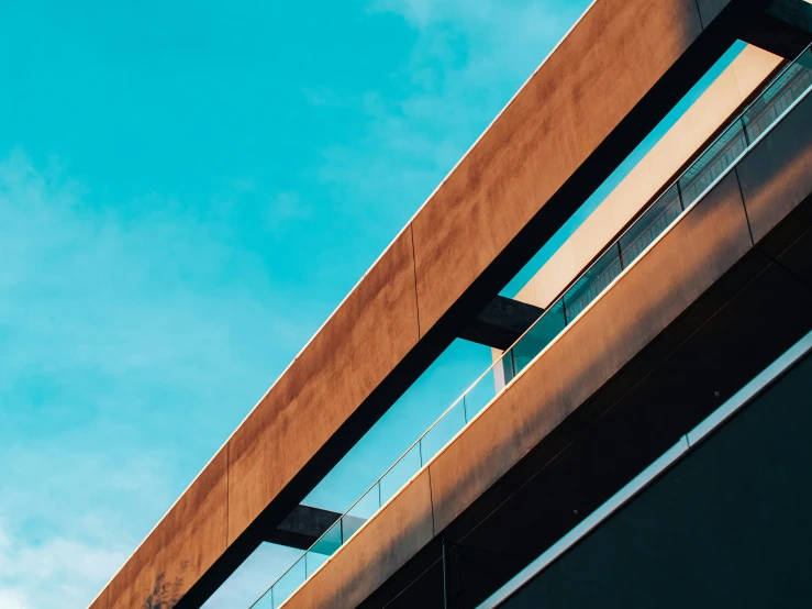 the structure and sky are brown colored