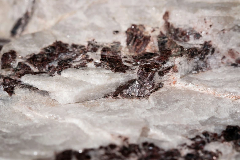 white and black ice covered surface with some brown pieces