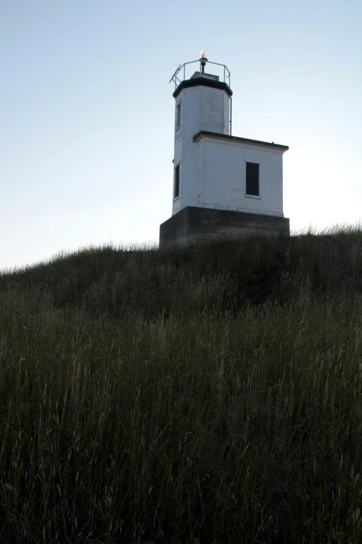 the tower is located at top of the hill