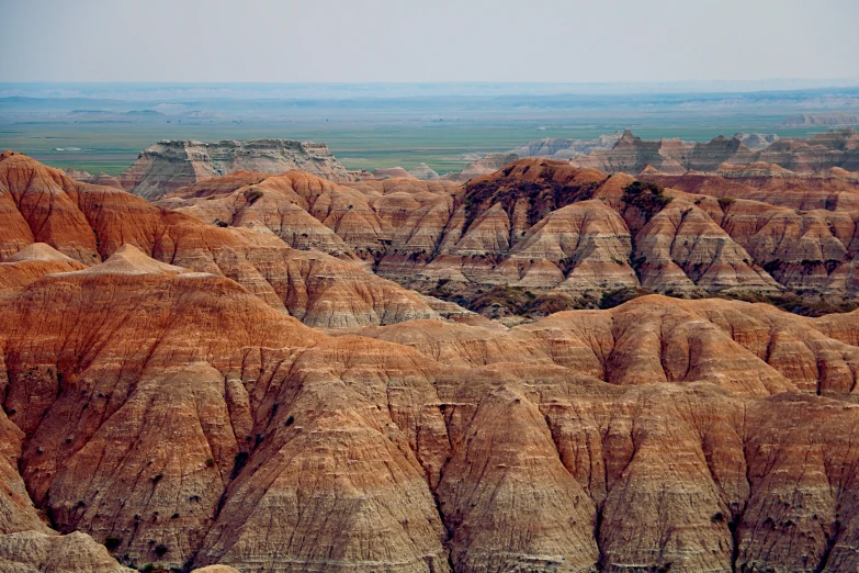 mountains with large rock formations in the desert