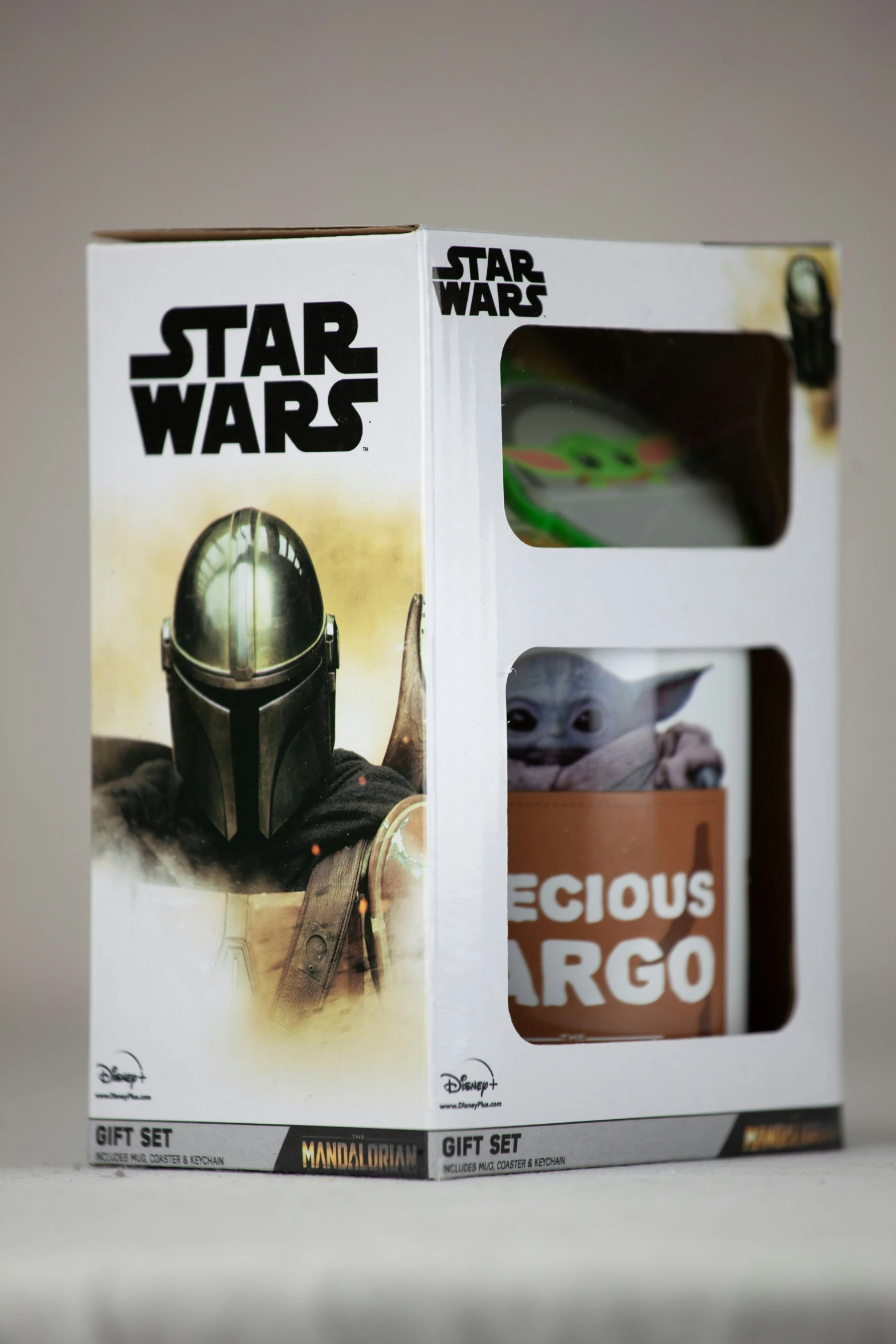 a star wars action figure inside of a packaging box