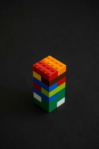 a lego block in the shape of a rainbow