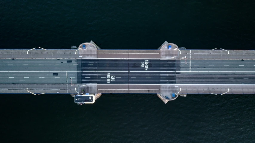 an aerial po of a road from above