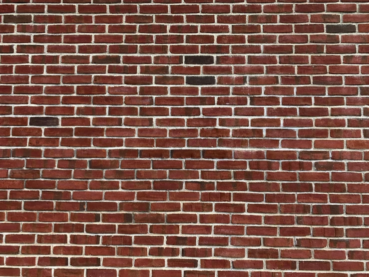 the red brick wall is brick in the center