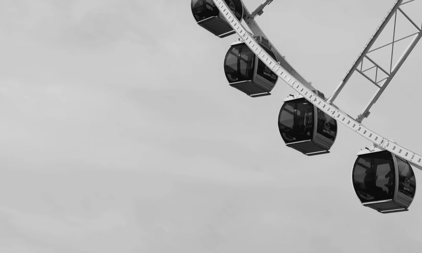 an overhead view of a carnival ferris wheel