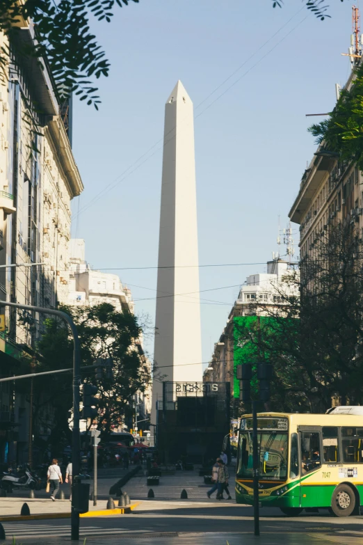 a large tall structure next to a city street