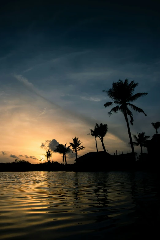 a water way that is lit by the sun