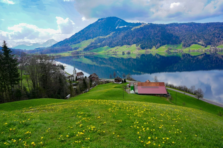 a scenic view of a body of water