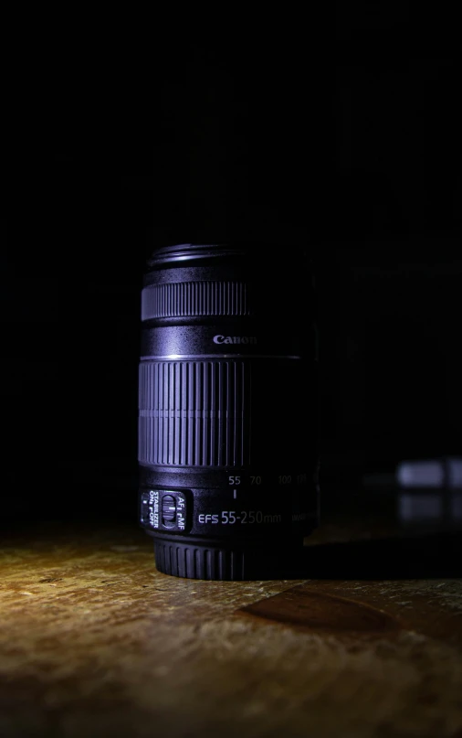 an image of a camera lens on the floor