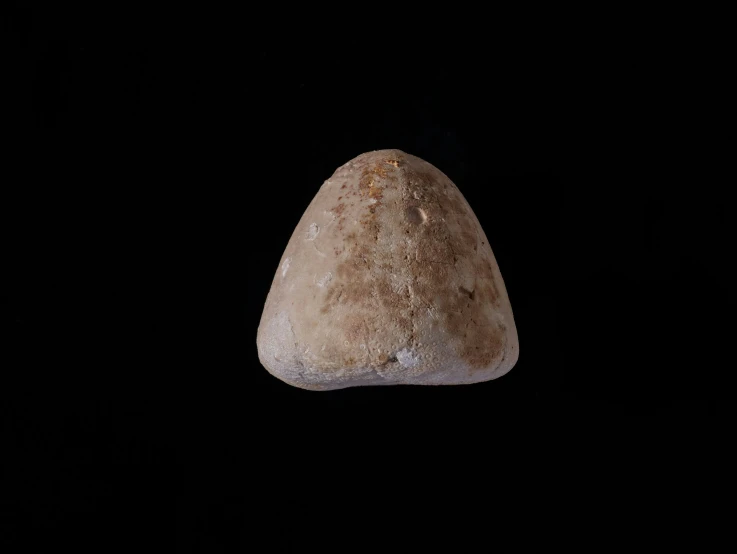 a rock is shown with a black background