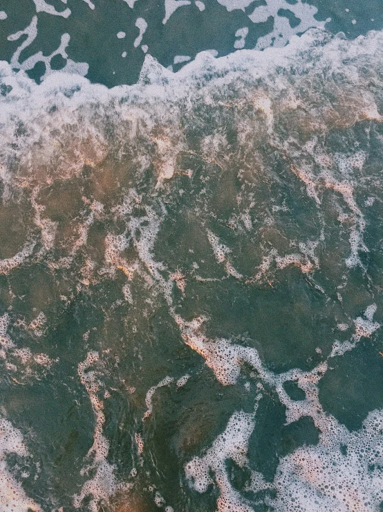 the waves in the ocean, as seen from above