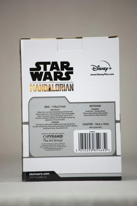 the back side of a box for the star wars merchandise