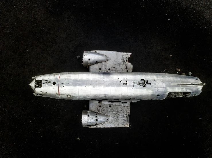 a space shuttle in orbit, taken from a nasa ship