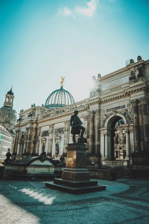 the building is a church and a statue