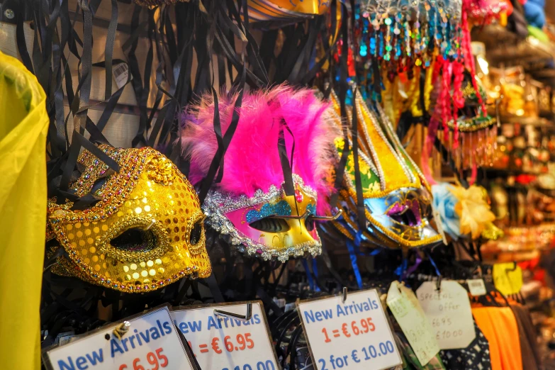 a number of items at a market near one another