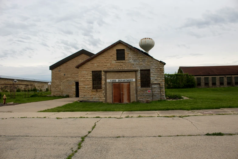 a small house with an airplane shaped antenna