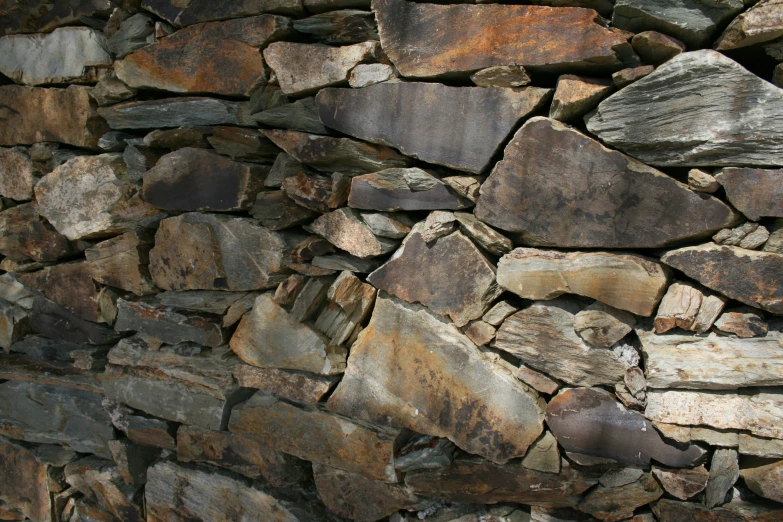 a large pile of rocks on the ground