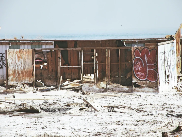 an abandoned shack in the middle of nowhere