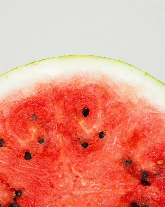 a watermelon slices with seeds missing