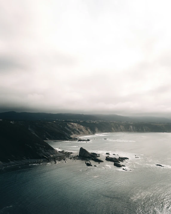 a large body of water that is surrounded by land