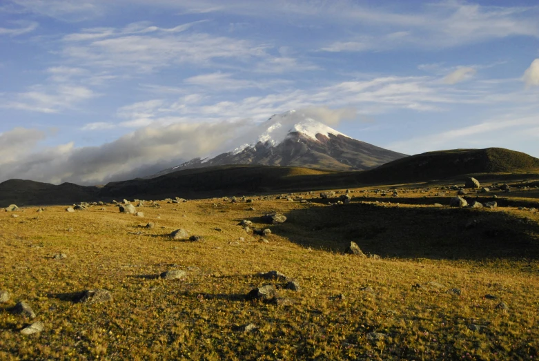 there is a large mountain on the side