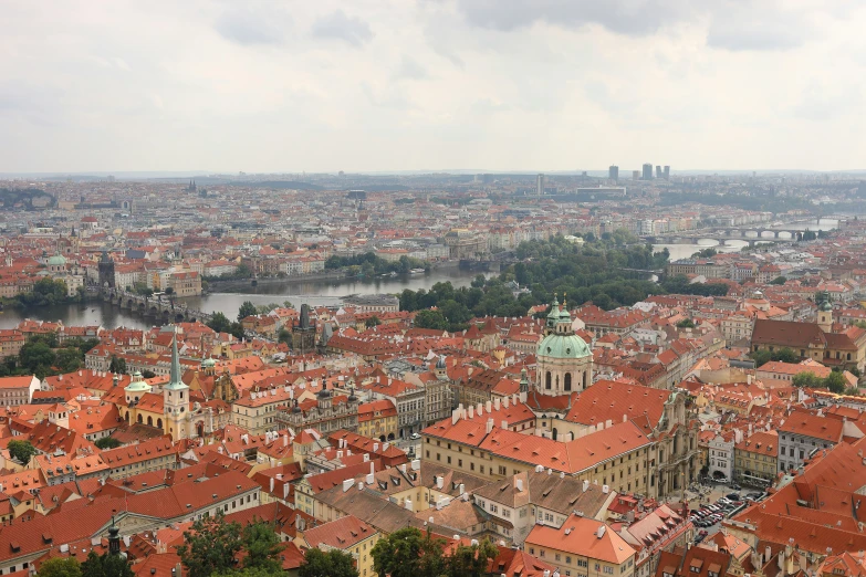 the view from the roof of a building in europe