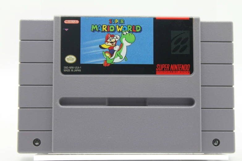 an old nintendo game with a teenage boy playing mario