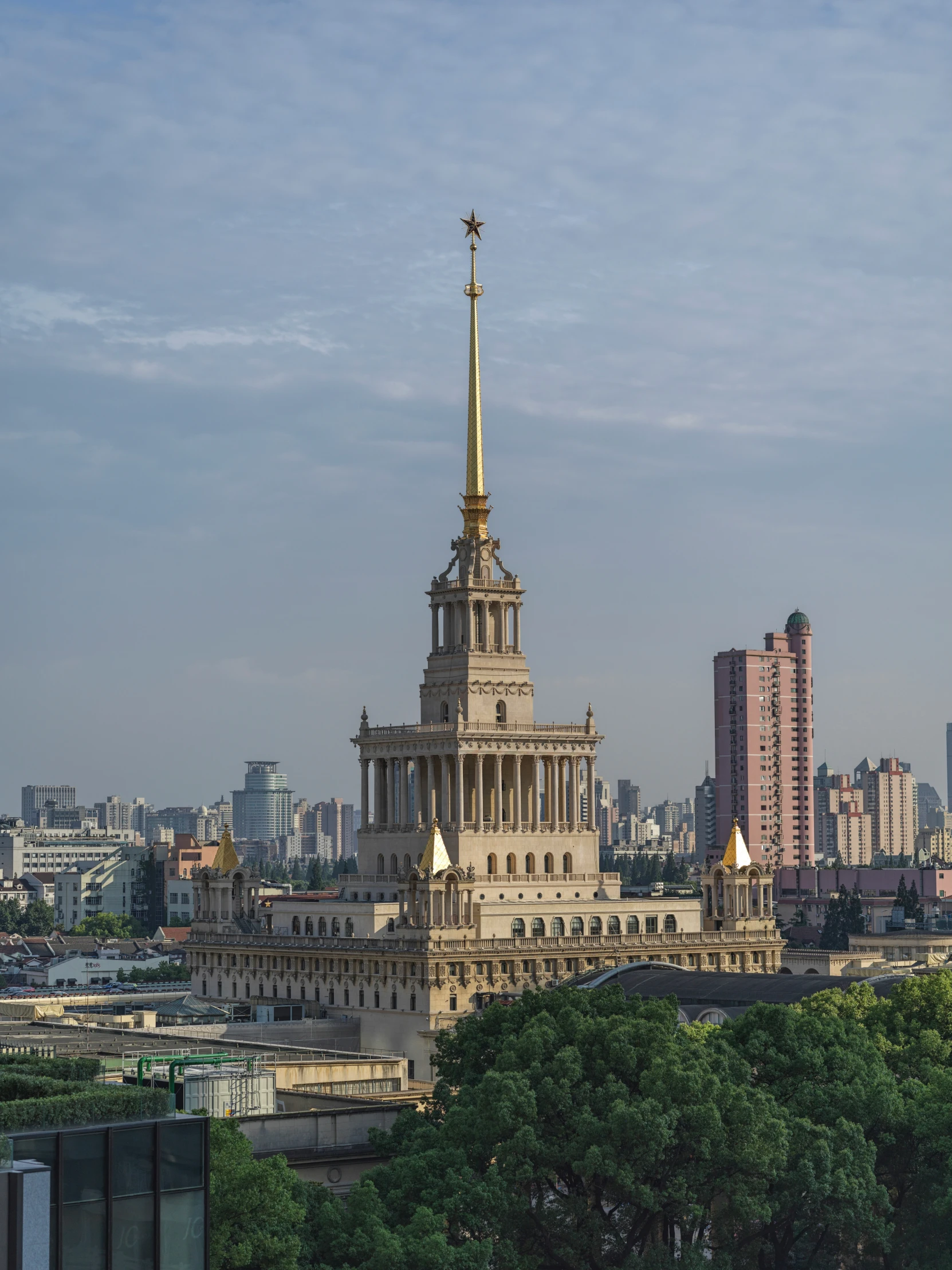 this is a picture of a view of an old cathedral