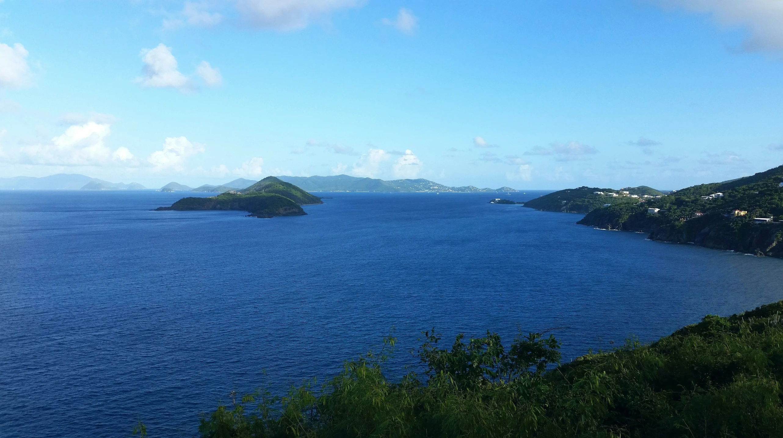 an island in the ocean with a lot of water