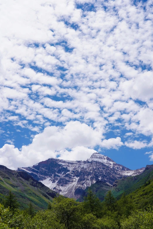 a po of mountains and clouds taken from the ground