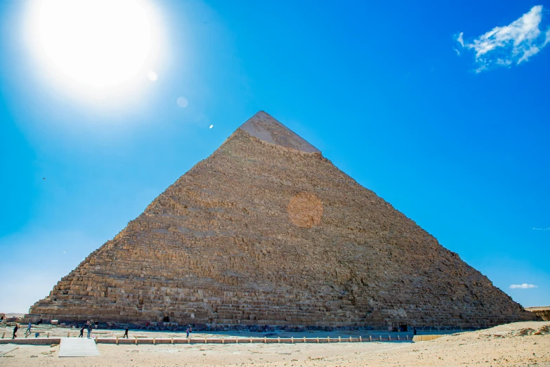 the pyramid of giza is in the sun