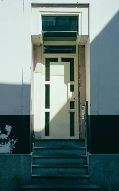 an open doorway on the outside of a building