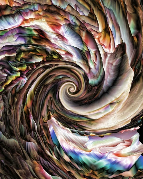 colorful spiral - shaped swirl with a white center