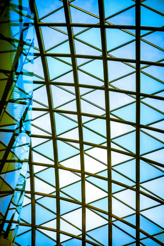 the structure of the roof is made of metal