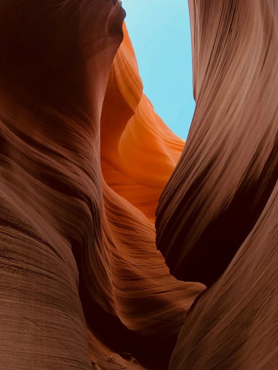 the bottom half of the rock at lower antelope slot