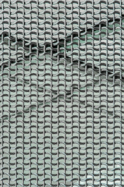 metal mesh that looks like a wave of bubbles