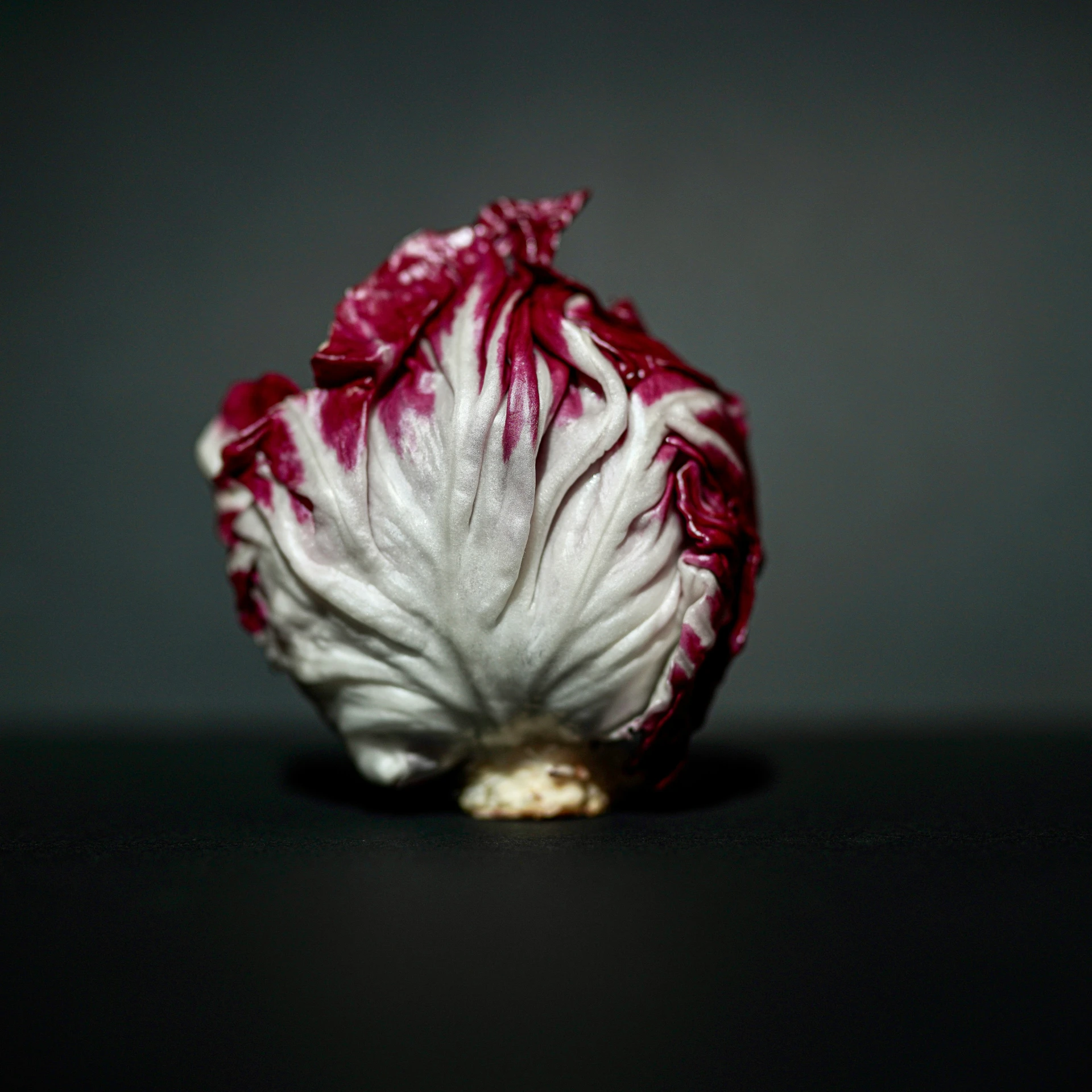 a close up of an onion on a table