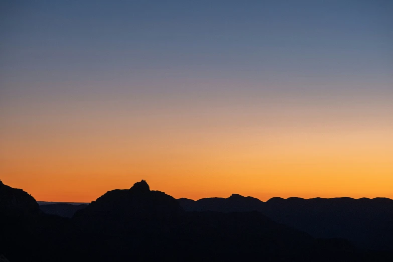 a sunset with a lone bird sitting on a nch at the top