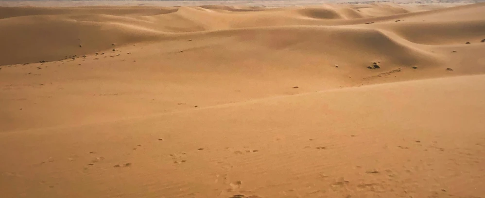 a view from an airplane over a desert