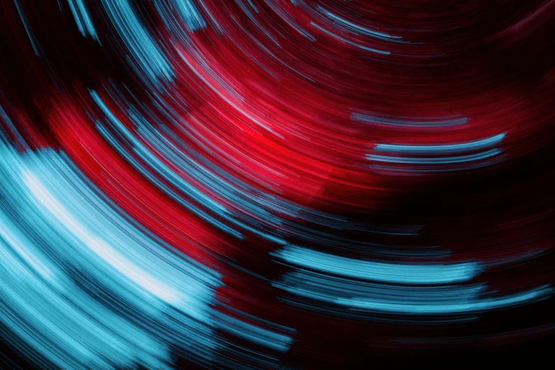 the red blue and white lines of an abstract painting