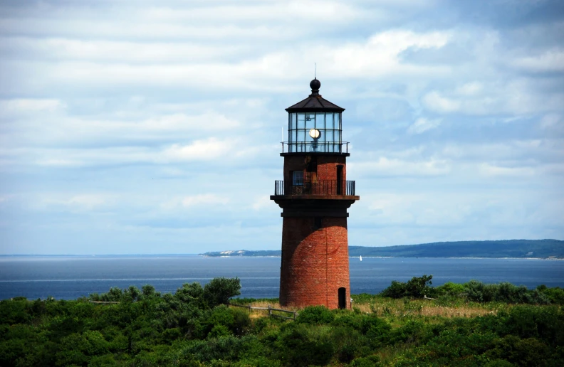 a light house in the middle of the woods