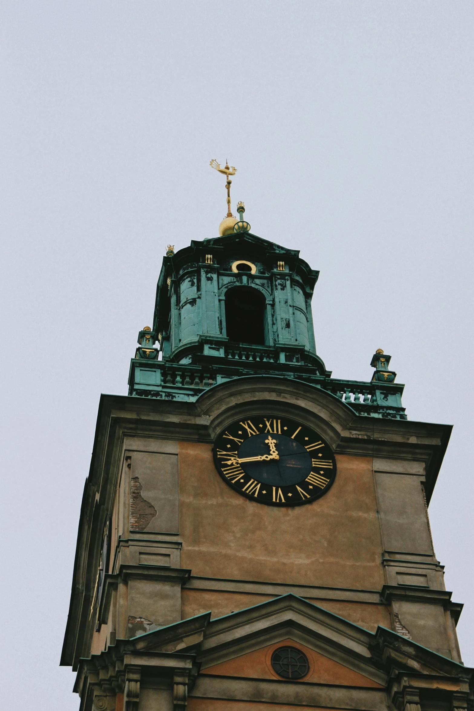 a large building with a clock on top