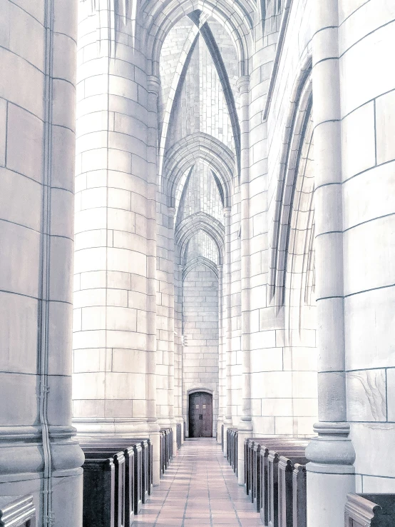 an architectural drawing of arches in a cathedral