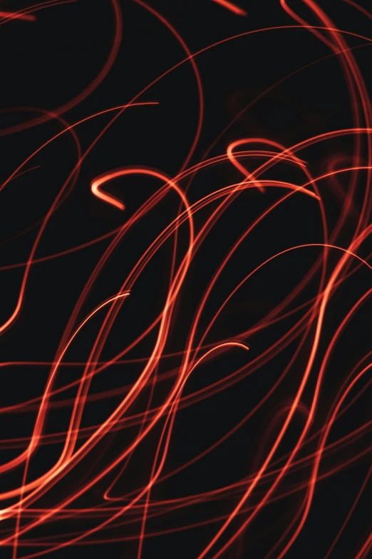 a cellphone shows red and black lighting