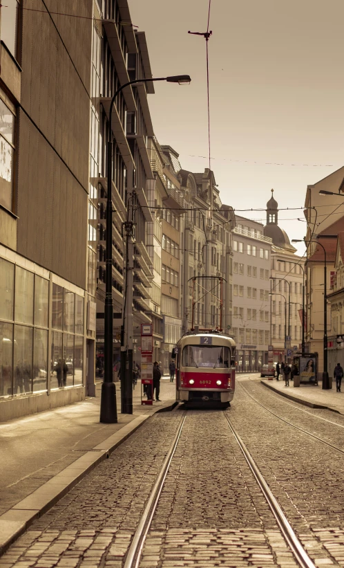 this is a view of a city street from the corner