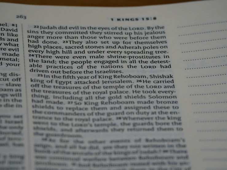 an open bible containing text with images