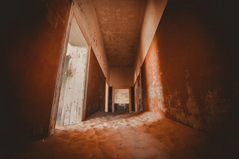 this is a picture of an empty hallway