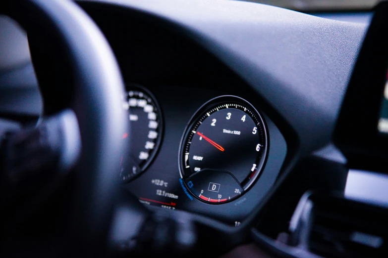 a closeup s of a car's dashboard with a touchscreen