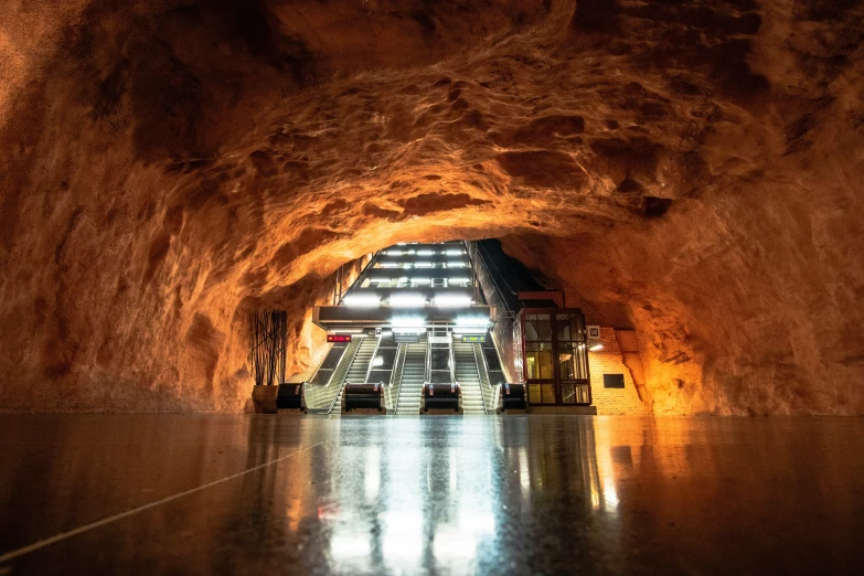 the tunnel is empty and ready for people to see it