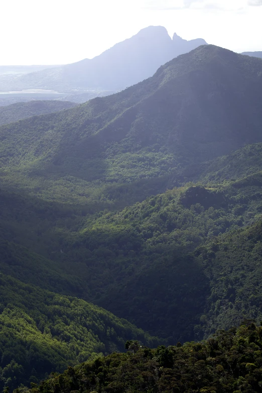 an image of some mountains taken from the top